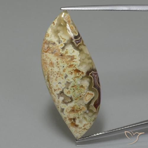 18.71ct Naturale Multicolore Diaspro, Taglio a fantasia, Opaco