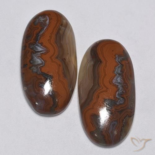 37.57ctw Naturale Multicolore Diaspro, Ovale, Opaco