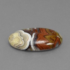 Diaspro Multicolore naturale da 13.94 ct, Taglio ovale, Opaco