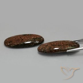 Gemme di Diaspro Multicolore naturale da 33.83 ct, Ovale, Opaco