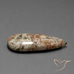Diaspro Multicolore naturale da 19.58 ct, Forma a pera, Opaco