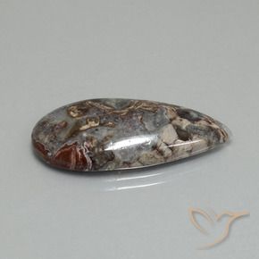 Diaspro Multicolore naturale da 15.05 ct, Forma a pera, Opaco