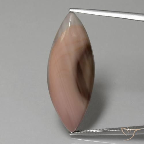 13.77ct Naturale Multicolore Diaspro, Taglio marquise, Opaco