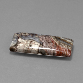 Diaspro Multicolore naturale da 12.20 ct, Taglio a baguette, Opaco