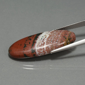 Diaspro Multicolore naturale da 17.25 ct, Taglio ovale, Opaco