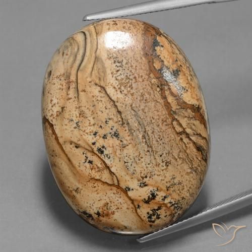 57.19ct Naturale Multicolore Diaspro, Ovale, Opaco