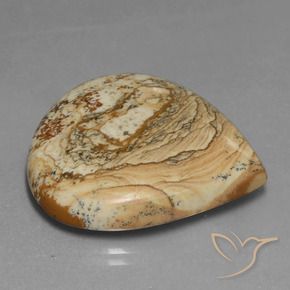Diaspro Multicolore naturale da 39.82 ct, Forma a pera, Opaco