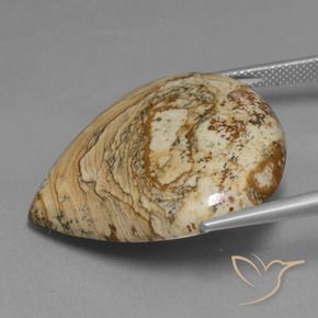 Diaspro Multicolore naturale da 39.82 ct, Forma a pera, Opaco