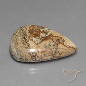 Diaspro Multicolore naturale da 26.55 ct, Forma a pera, Opaco