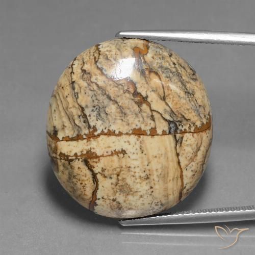 37.82ct Naturale Multicolore Diaspro, Ovale, Opaco