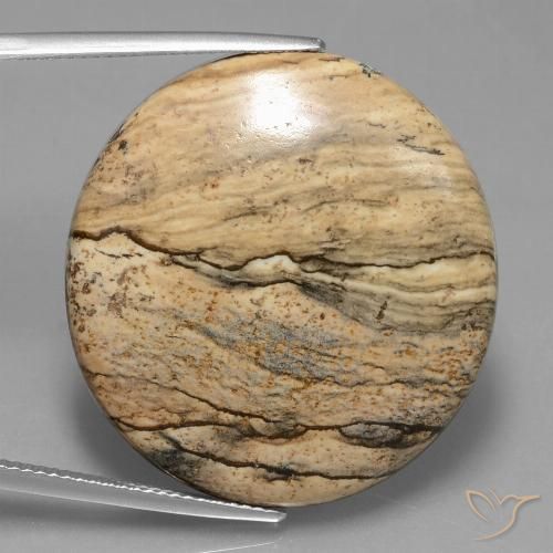 33.71ct Naturale Multicolore Diaspro, Ovale, Opaco