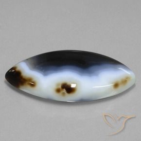 Diaspro Multicolore naturale da 49.54 ct, Taglio marquise, Traslucido