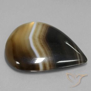 Diaspro Multicolore naturale da 76.12 ct, Forma a pera, Traslucido