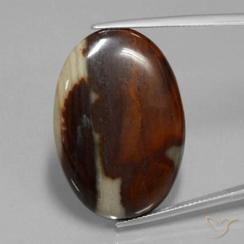 39.85ct Naturale Multicolore Diaspro, Ovale, Opaco