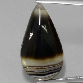 Diaspro Multicolore naturale da 15.22 ct, Forma a pera, Traslucido