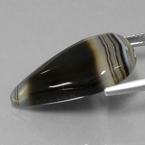 Diaspro Multicolore naturale da 15.22 ct, Forma a pera, Traslucido