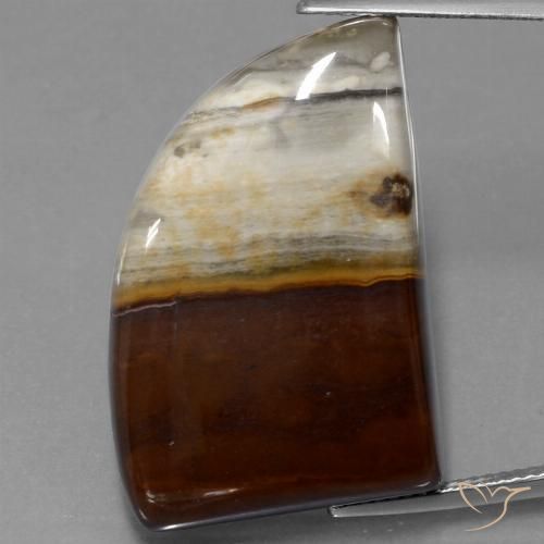 40.76ct Naturale Multicolore Diaspro, Taglio a fantasia, Opaco