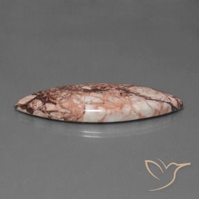 Diaspro Multicolore naturale da 38.36 ct, Taglio marquise, Opaco