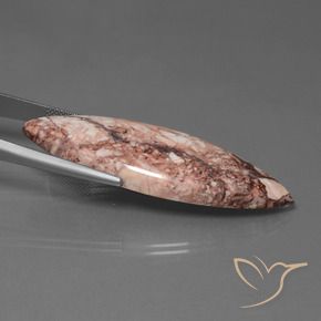 Diaspro Multicolore naturale da 38.36 ct, Taglio marquise, Opaco