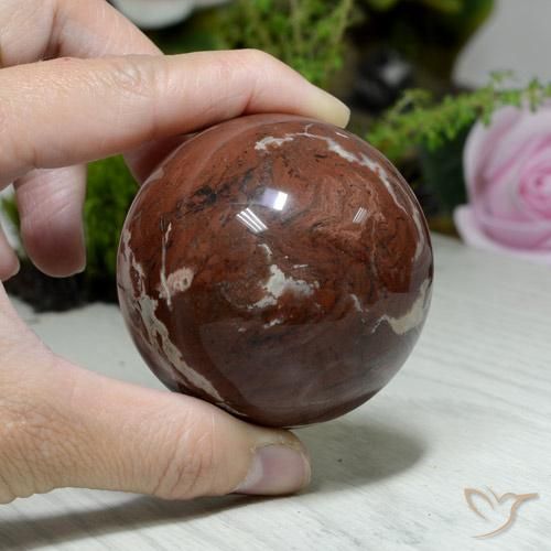 1197.38ct Naturale Multicolore Diaspro, Sfera, Opaco