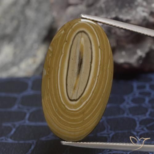 25.41ct Naturale Multicolore Diaspro, Ovale, Opaco