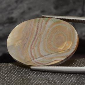 Diaspro Multicolore naturale da 23.47 ct, Taglio ovale, Opaco