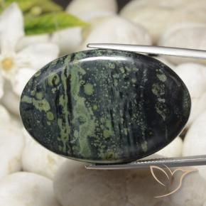 Diaspro Multicolore naturale da 56.84 ct, Ovale, Opaco