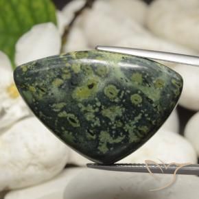 Diaspro Multicolore naturale da 44.66 ct, Taglio trillion, Opaco