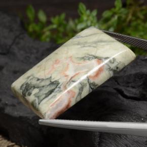 Diaspro Multicolore naturale da 59.34 ct, Taglio a baguette, Opaco