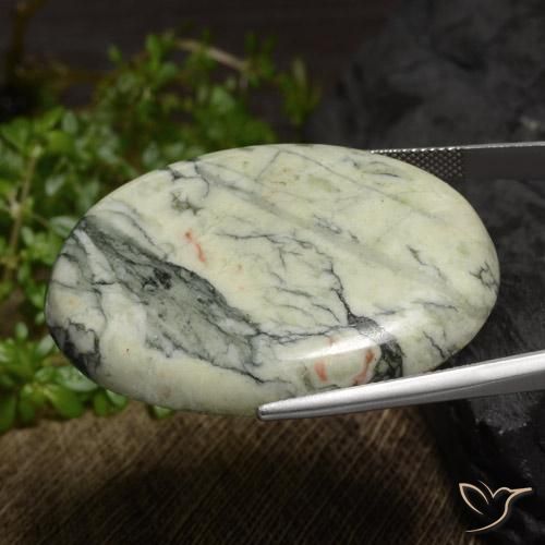 Diaspro Multicolore naturale da 84.82 ct, Ovale, Opaco