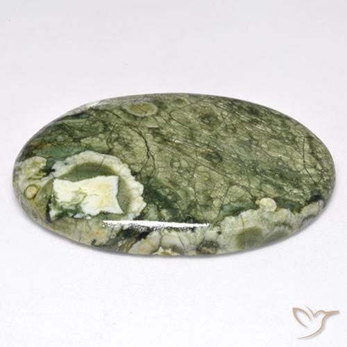 Diaspro Multicolore naturale da 33.87 ct, Ovale, Opaco