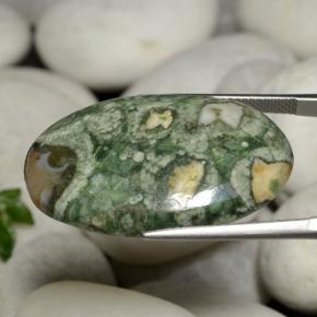 Diaspro Multicolore naturale da 25.06 ct, Taglio ovale, Opaco