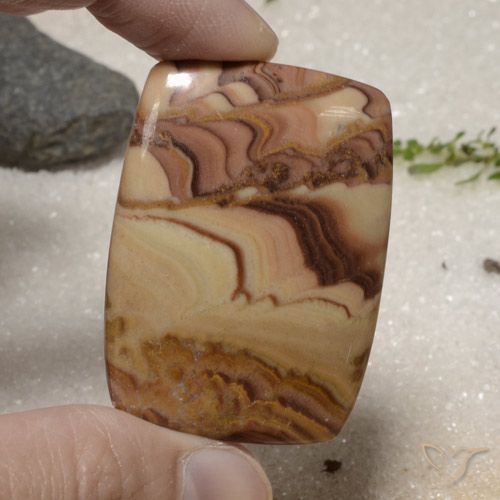 66.65ct Naturale Multicolore Diaspro, Cuscino, Opaco