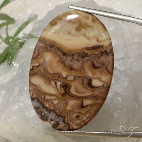 23.33ct Naturale Multicolore Diaspro, Ovale, Opaco