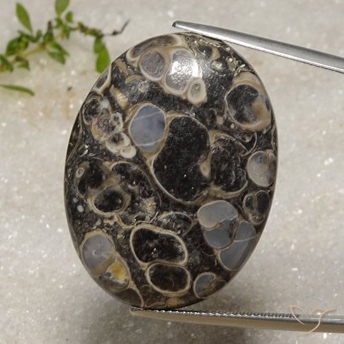 47.06ct Naturale Multicolore Diaspro, Ovale, Opaco