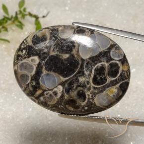Diaspro Multicolore naturale da 47.06 ct, Ovale, Opaco