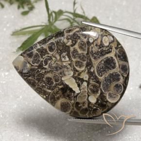 Diaspro Multicolore naturale da 62.18 ct, Forma a pera, Opaco