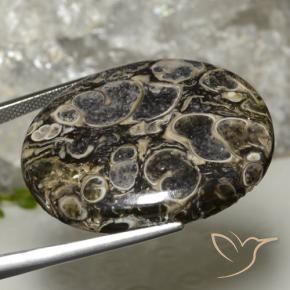 Diaspro Multicolore naturale da 37.90 ct, Ovale, Opaco
