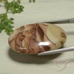 Diaspro Multicolore naturale da 26.20 ct, Ovale, Opaco