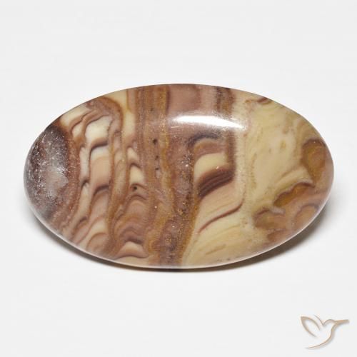 20.07ct Naturale Multicolore Diaspro, Ovale, Opaco