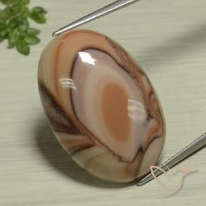 Diaspro Multicolore naturale da 25.95 ct, Ovale, Opaco