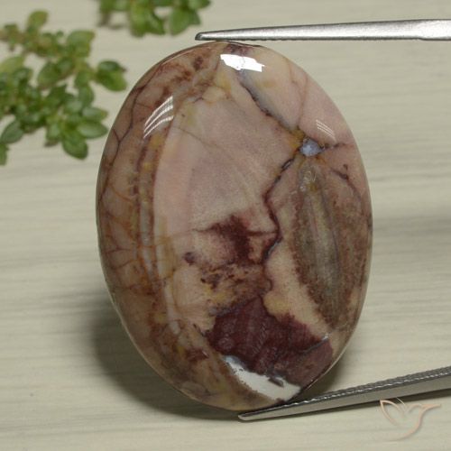 26.89ct Naturale Multicolore Diaspro, Ovale, Opaco