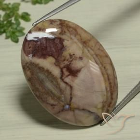 Diaspro Multicolore naturale da 26.89 ct, Ovale, Opaco