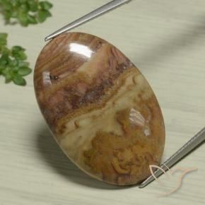 Diaspro Multicolore naturale da 25.93 ct, Ovale, Opaco