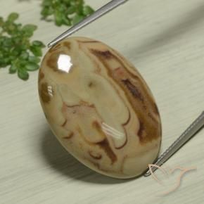 Diaspro Multicolore naturale da 22.89 ct, Ovale, Opaco