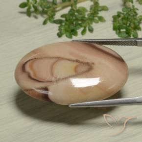 Diaspro Multicolore naturale da 23.72 ct, Ovale, Opaco