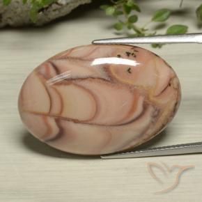 Diaspro Multicolore naturale da 24.77 ct, Ovale, Opaco