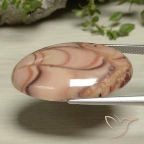 Diaspro Multicolore naturale da 24.77 ct, Ovale, Opaco