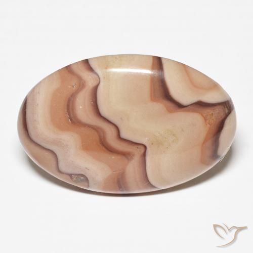 21.72ct Naturale Multicolore Diaspro, Ovale, Opaco