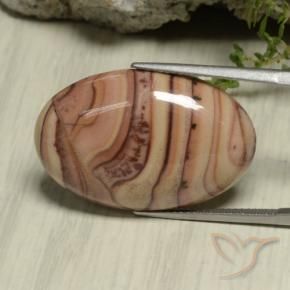 Diaspro Multicolore naturale da 24.05 ct, Ovale, Opaco